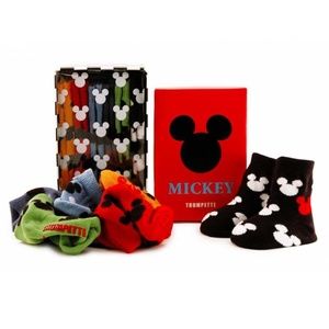 Trumpette Mickey Mouse NonSkid Socks Box Set of 6